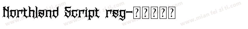 Northland Script reg字体转换